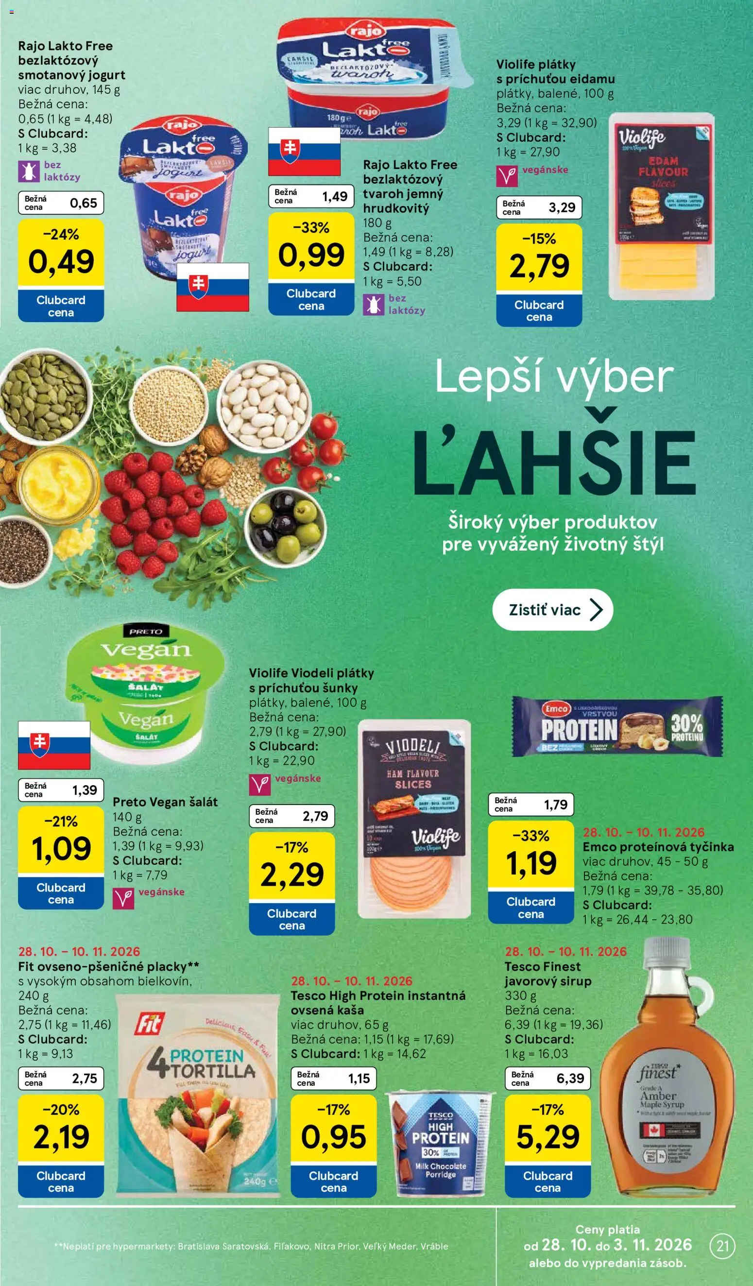Náhľad Tesco letáku platného od 28.10.2026