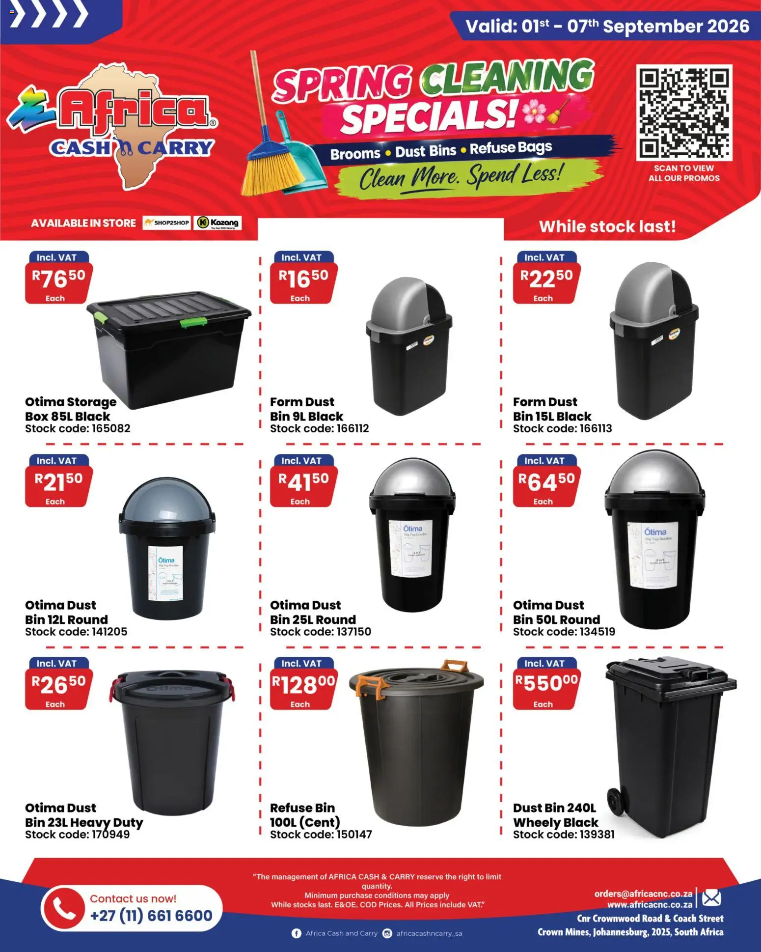Preview of Africa Cash & Carry flyer valid from 01/08/2026 - Box, Stock