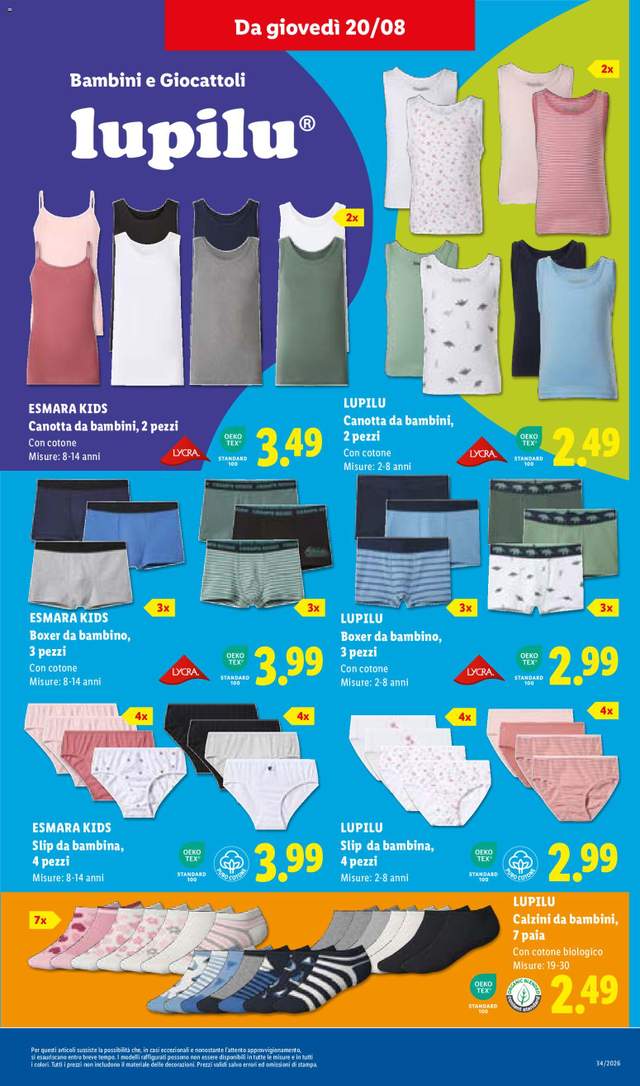 Nuovo volantino Lidl dal 20/08