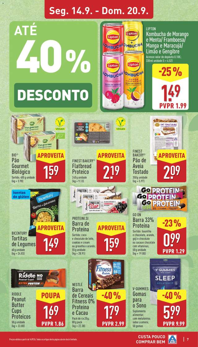 Novo folheto Aldi a partir de 14/09