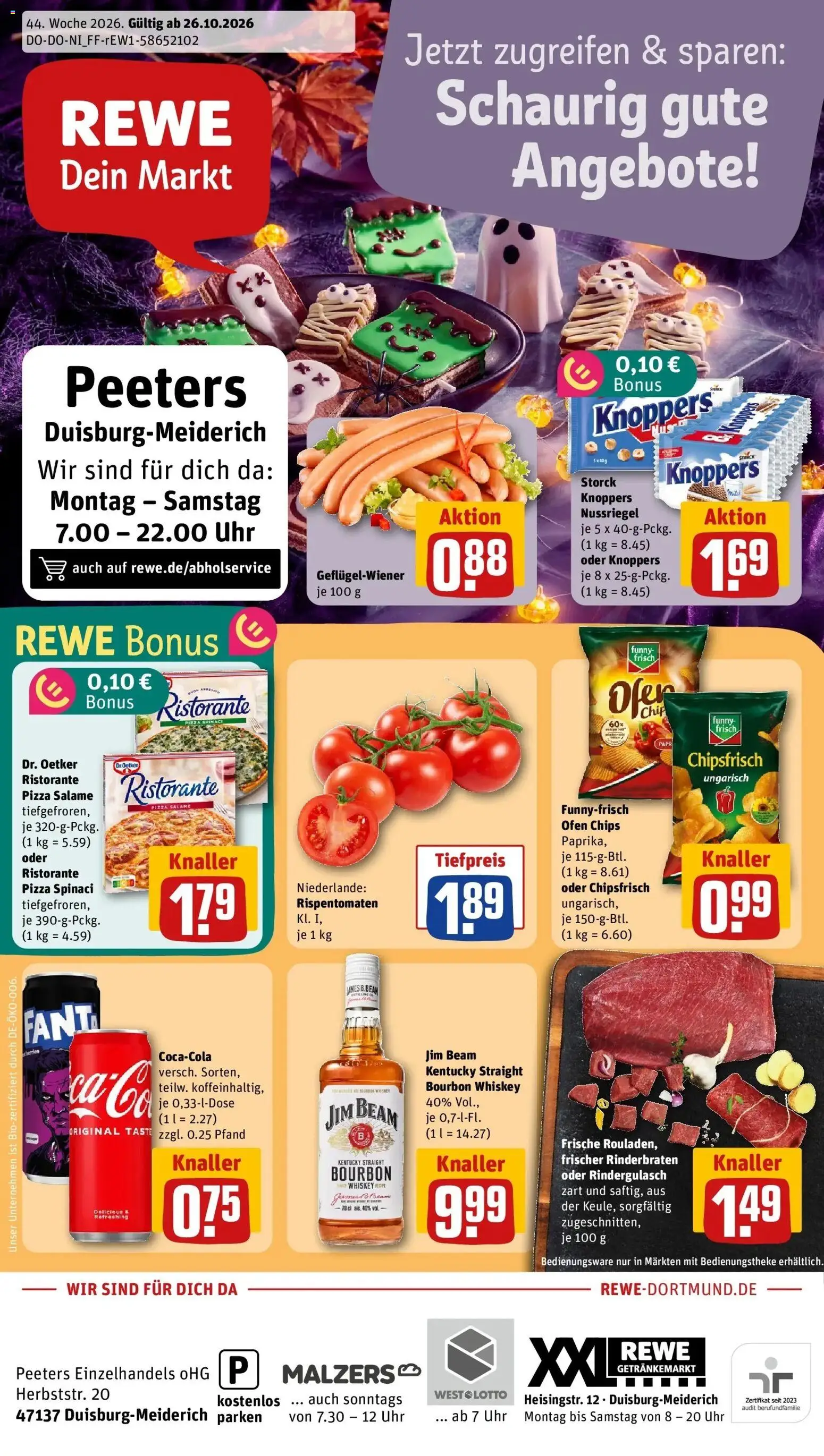 Vorschau von dem Prospekt des Geschäftes Rewe, gültig ab dem 26.10.2026