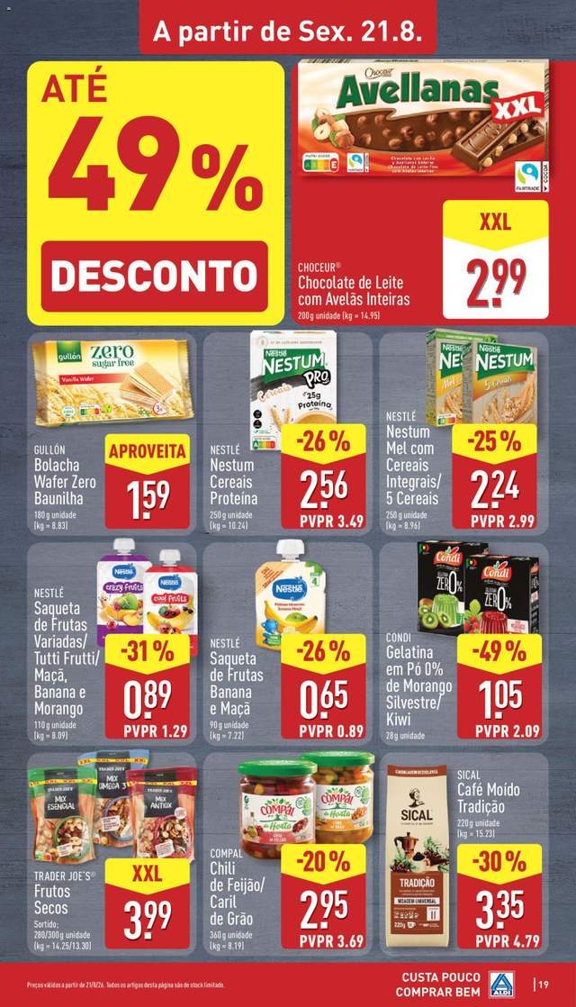 Novo folheto Aldi a partir de 17/08