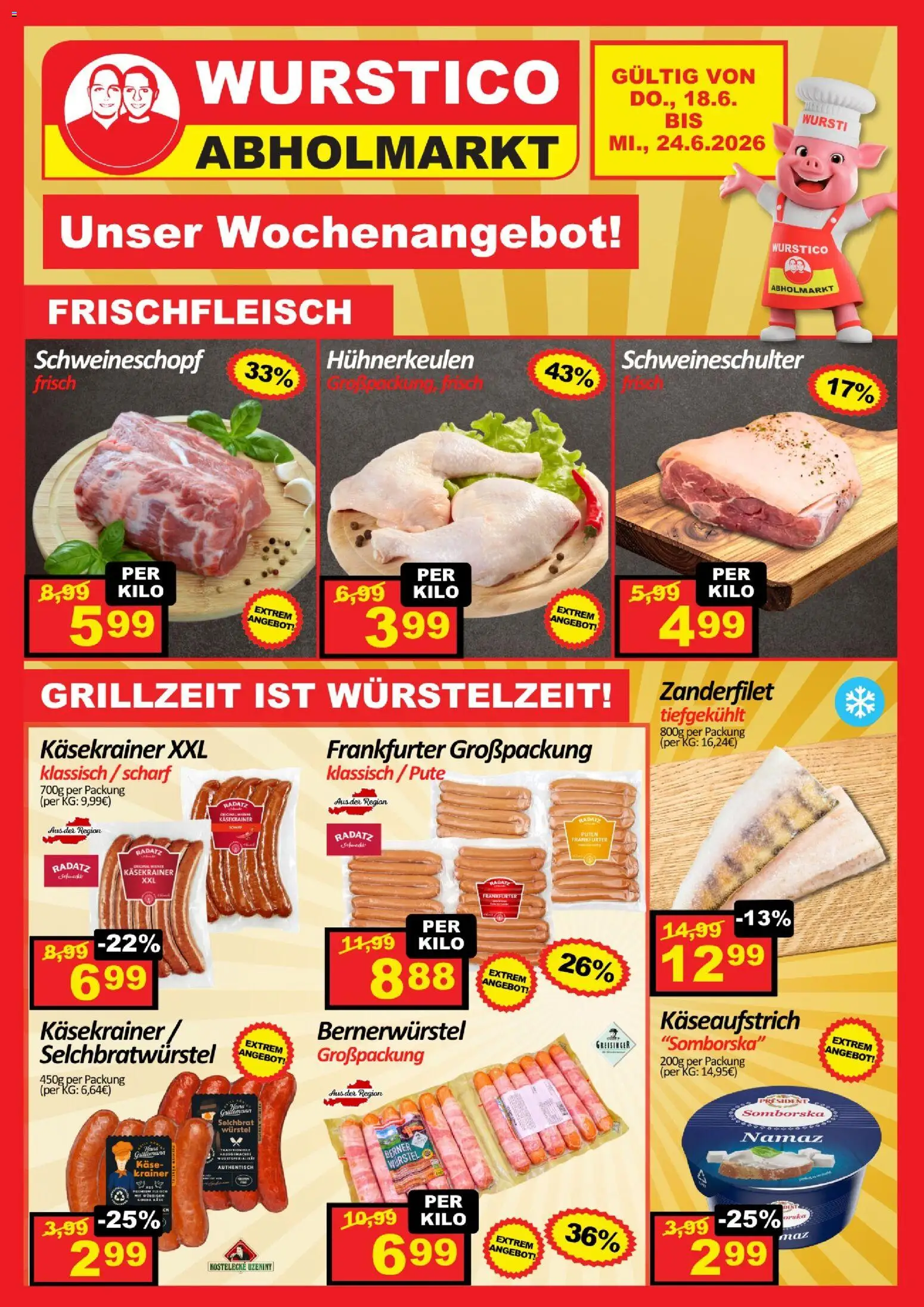 Vorschau der Angebote: Wurstico Abholmarkt Wurstico Abholmarkt Flugblatt gültig ab 18.06.2026