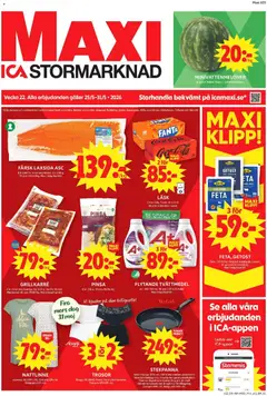 Förhandsgranska reklamblad Enköping från butik ICA Maxi gäller från 25/05/2026