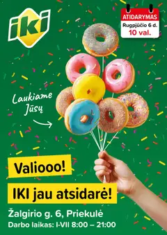 IKI parduotuvės leidinio IKI leidinys - Specialūs pasiūlymai IKI Priekulė parduotuvės klientams galiojančio nuo 2026.08.06 peržiūra