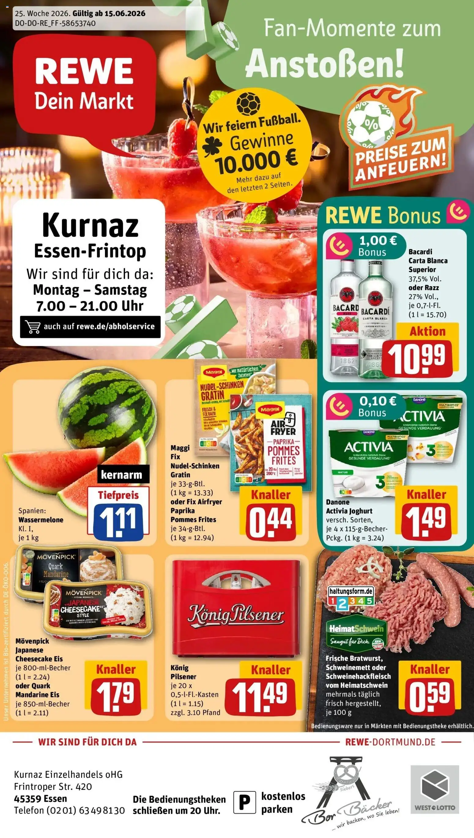Vorschau von dem Prospekt des Geschäftes Rewe, gültig ab dem 14.06.2026