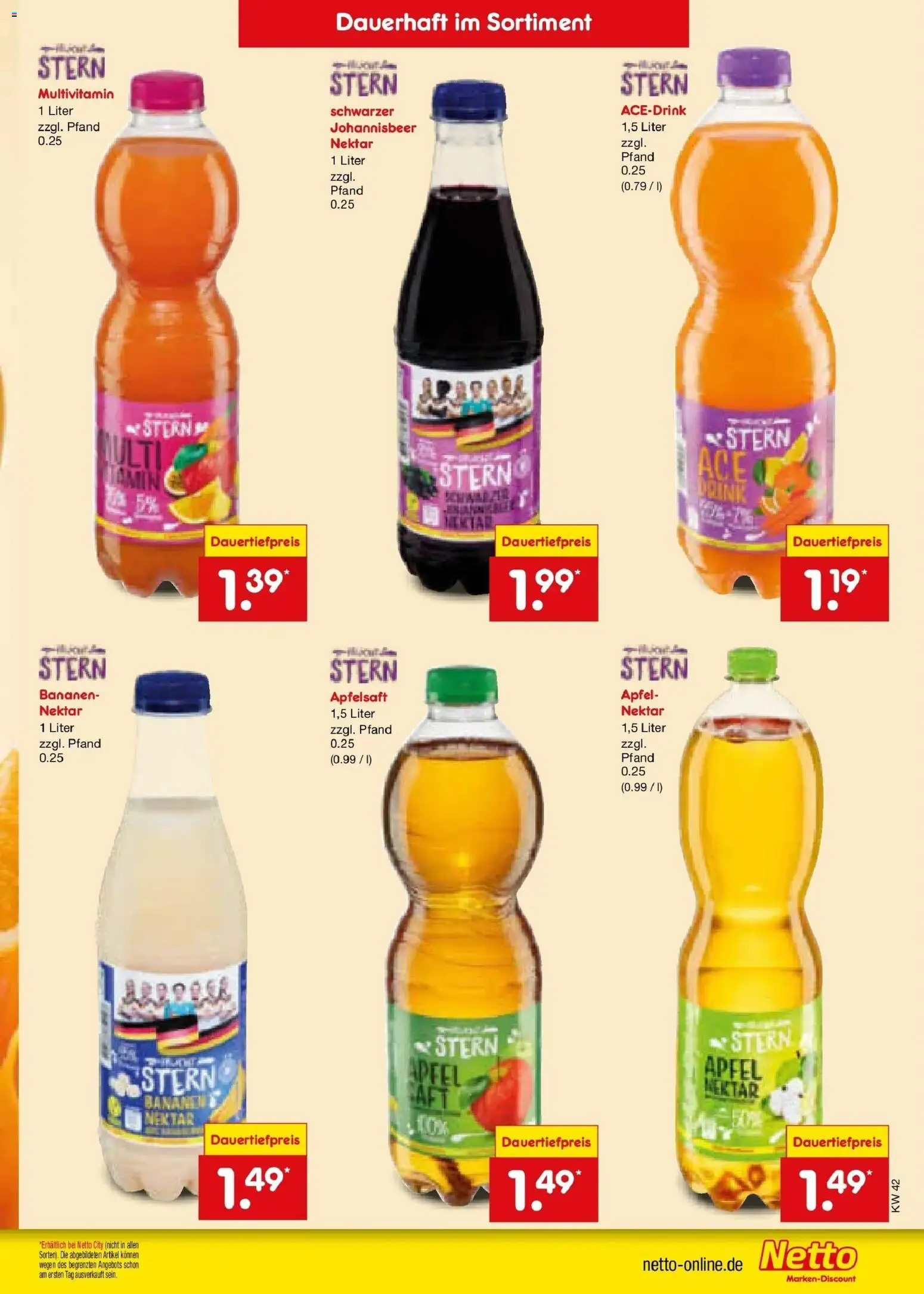Vorschau von dem Prospekt des Geschäftes Netto Marken-Discount, gültig ab dem 12.10.2026 - Äpfel, Bananen, Apfelsaft