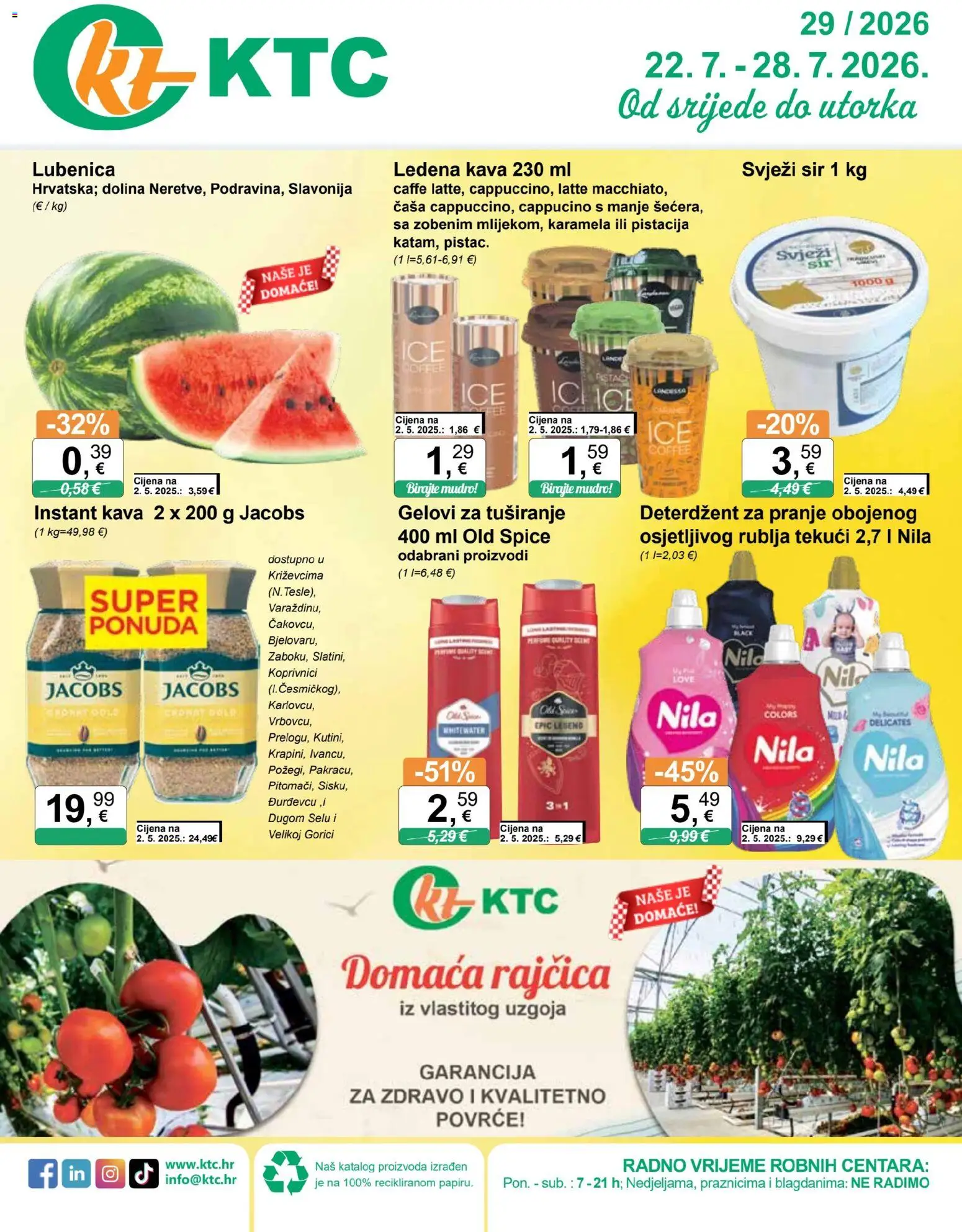 Pregled letka KTC Katalog trgovine KTC vrijedi od 22.07.2026