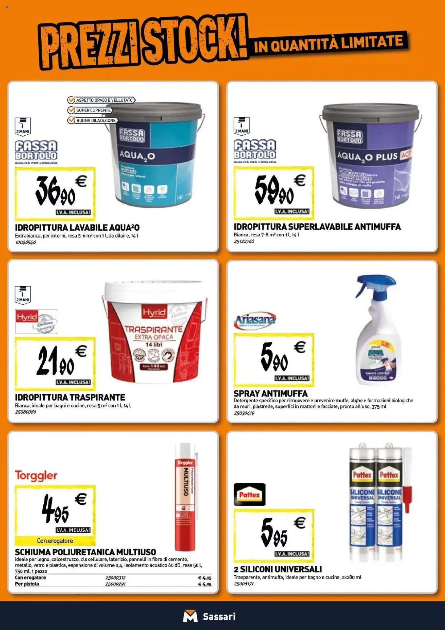 Anteprima dell'opuscolo TECNOMAT catalogo Sassari dal negozio TECNOMAT valido da 29/10/2026 - Bagno, Silicone, Detergente, Schiuma
