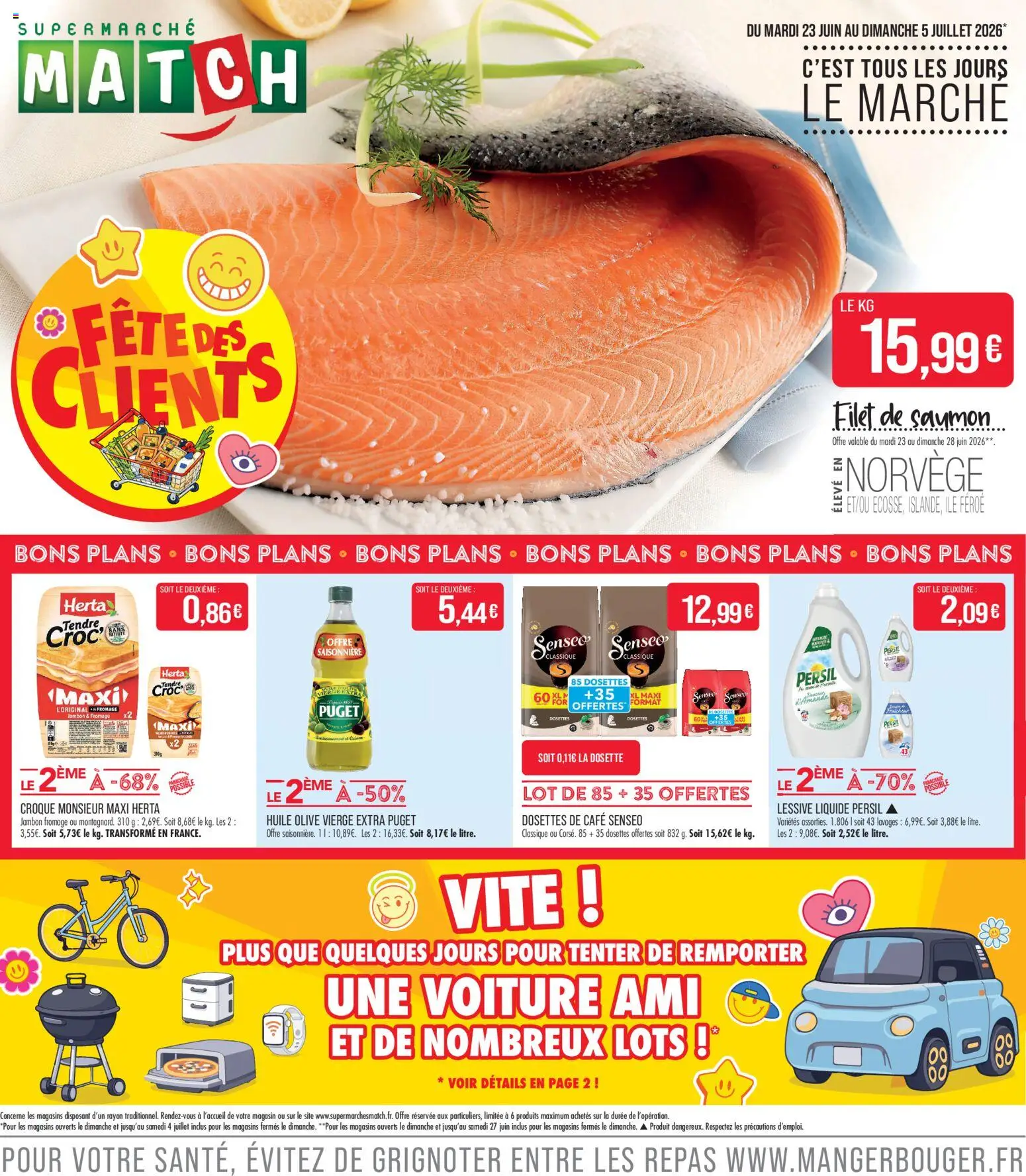 Prévisualisation de Match Supermarché - fête des clients du magasin Match Supermarché formulaire valide 23/06/2026