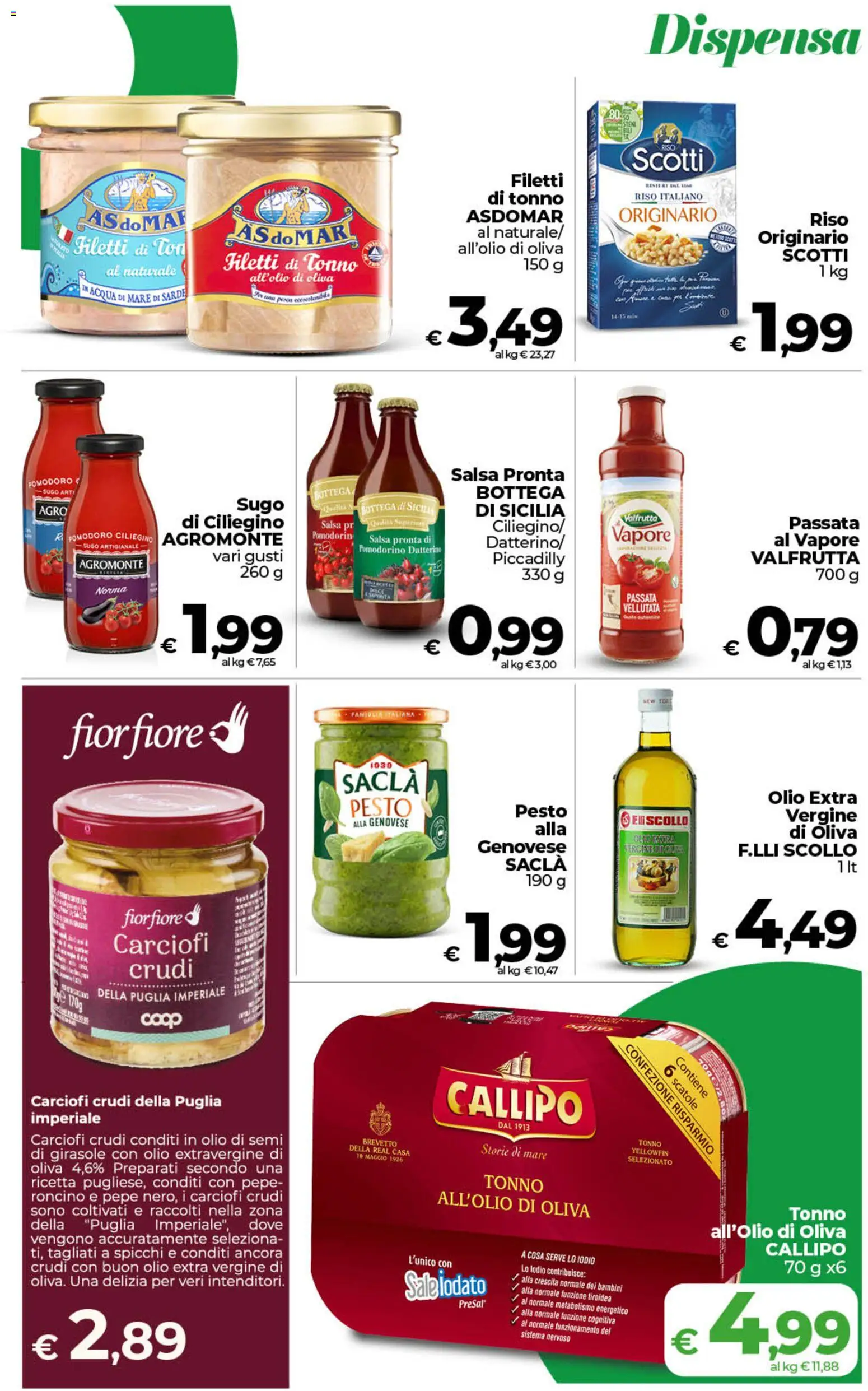 Anteprima dell'opuscolo COOP volantino inCoop Sicilia dal negozio COOP valido da 01/09/2026 - Olio, Tonno, Riso, Sale, Sugo, Salsa, Olio di semi, Olio extra vergine