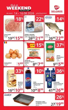 Previzualizarea de cataloage: Selgros Selgros Catalog Oferte de weekend valabil de la 14.08.2026