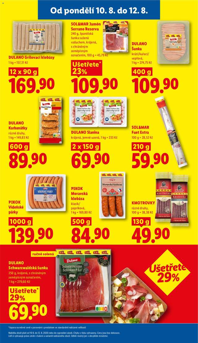 Nový Lidl leták od 10.08.