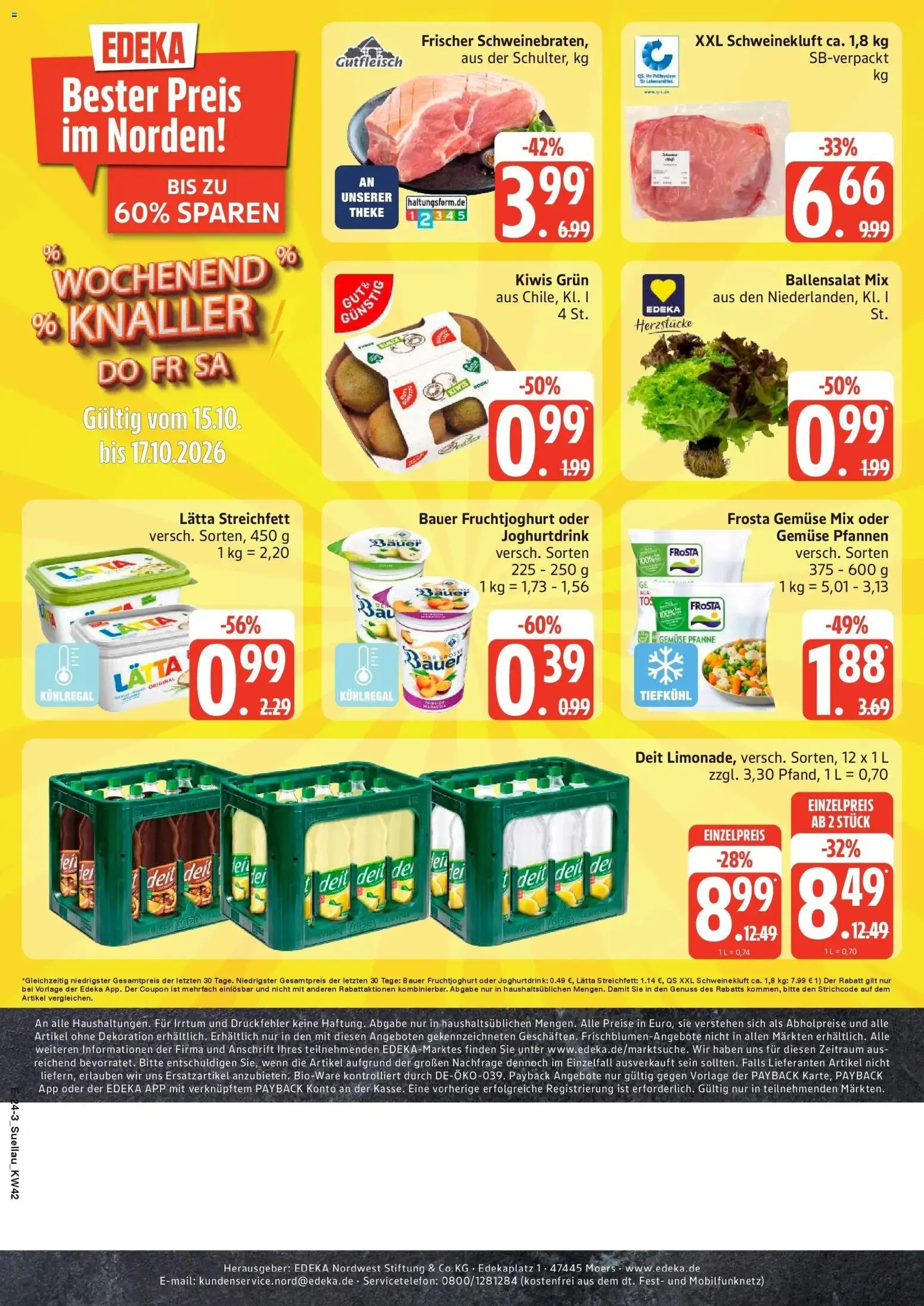 Vorschau von dem Prospekt des Geschäftes Edeka, gültig ab dem 12.10.2026