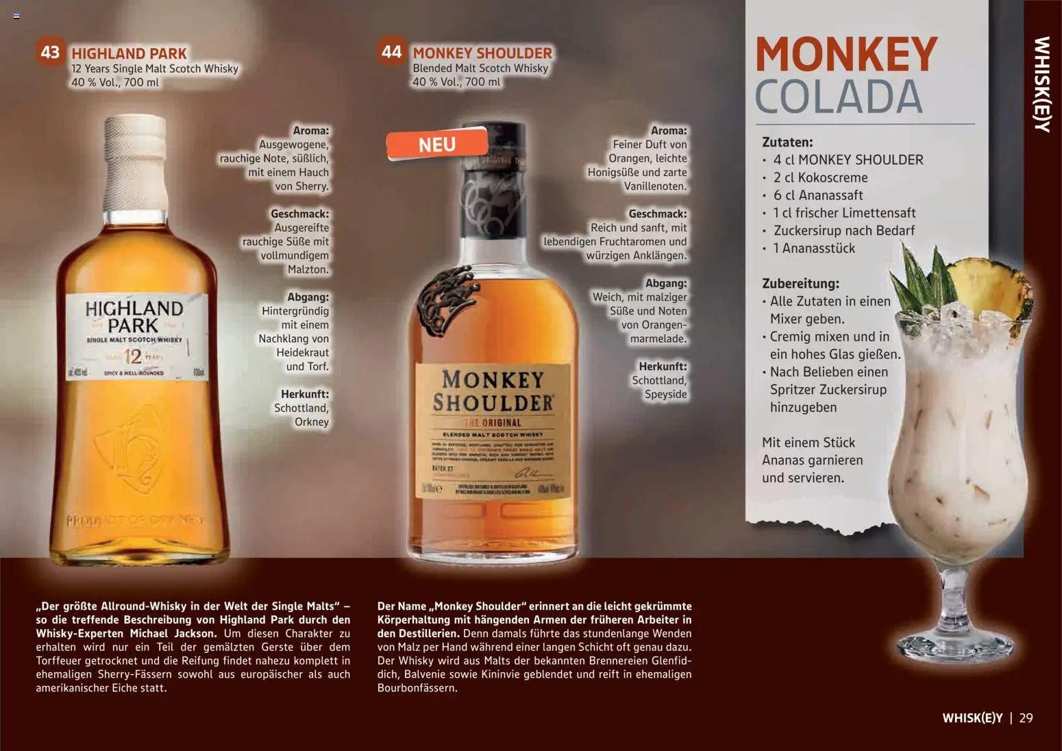 Vorschau von dem Prospekt des Geschäftes HERKULES, gültig ab dem 29.10.2026 - Whisky, Mixer, Ananas, Whiskey, Duft, Orangen