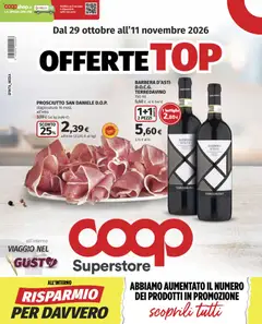 Anteprima dell'opuscolo COOP volantino Superstore dal negozio COOP valido da 29/10/2026