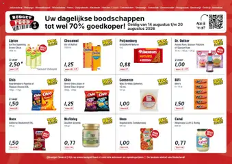 Voorbeeld van Budget Food folder van winkel Budget Food geldig vanaf 14-08-2026