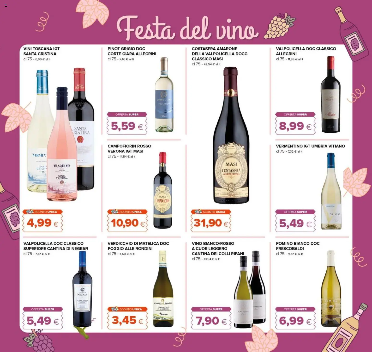 Anteprima dell'opuscolo Oasi volantino Zagarolo dal negozio Oasi valido da 22/10/2026 - Vino