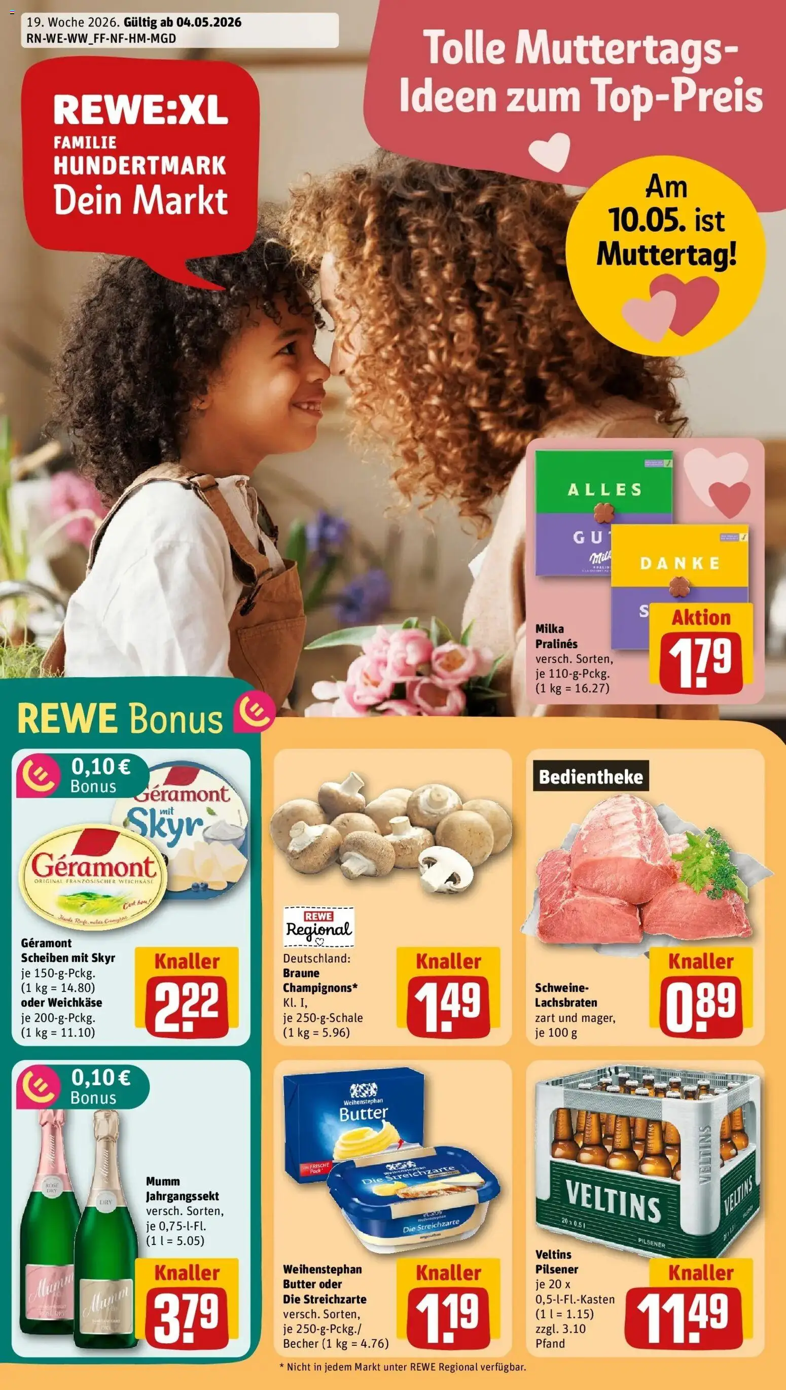 Vorschau von dem Prospekt des Geschäftes Rewe, gültig ab dem 04.05.2026