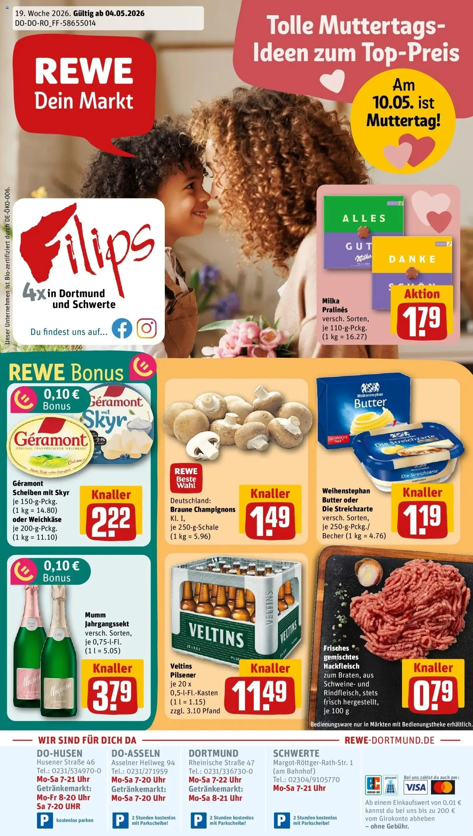 Vorschau von dem Prospekt des Geschäftes Rewe, gültig ab dem 04.05.2026