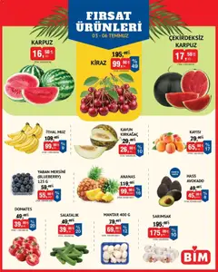 BİM BİM - Meyve Sebze, İndirim 03.07.2026 - Broşürünün önizlemesi