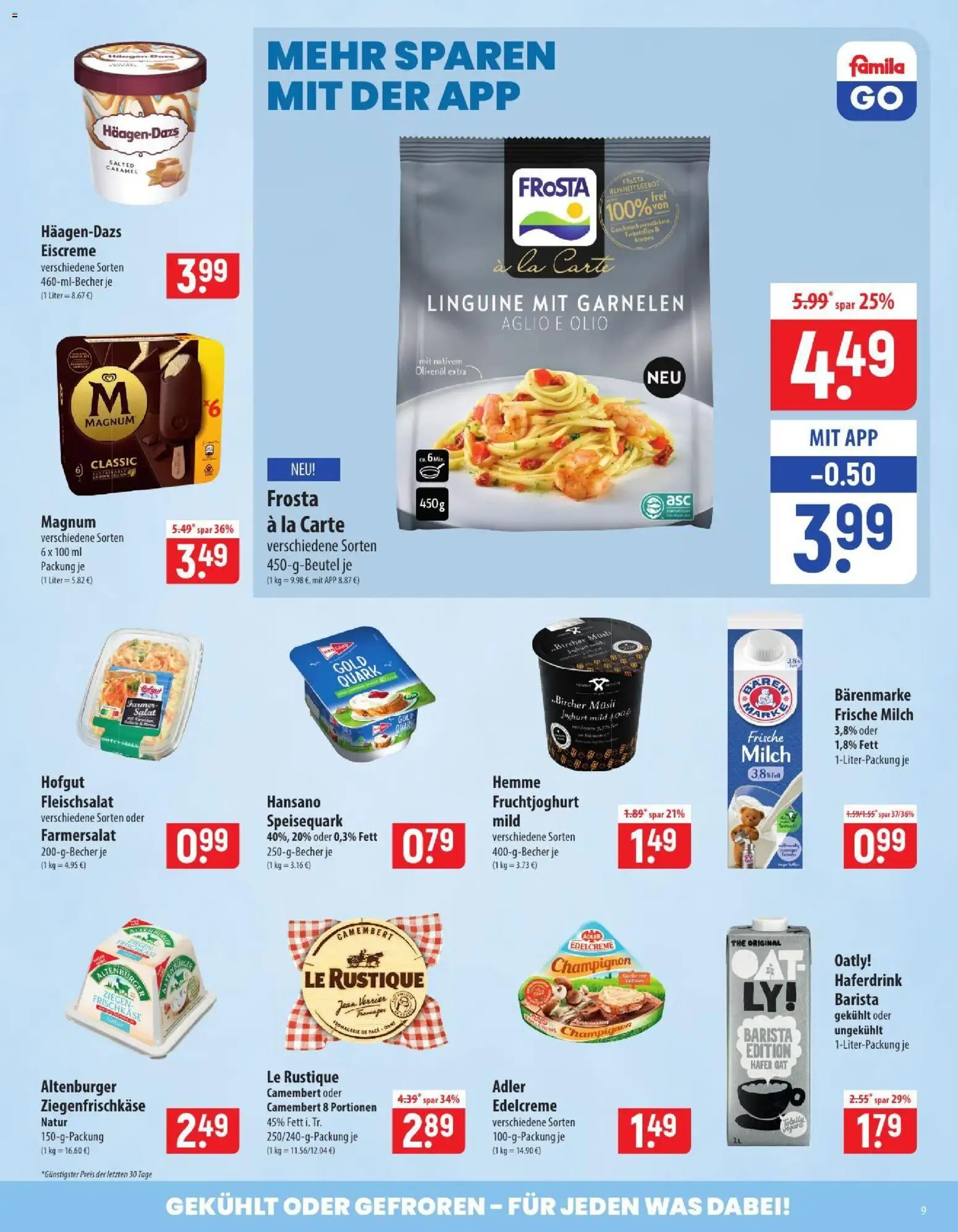 Vorschau von dem Prospekt des Geschäftes Famila, gültig ab dem 07.09.2026 - Joghurt, Quark, Garnelen, Milch, Camembert, Speisequark, Fruchtjoghurt, Musli