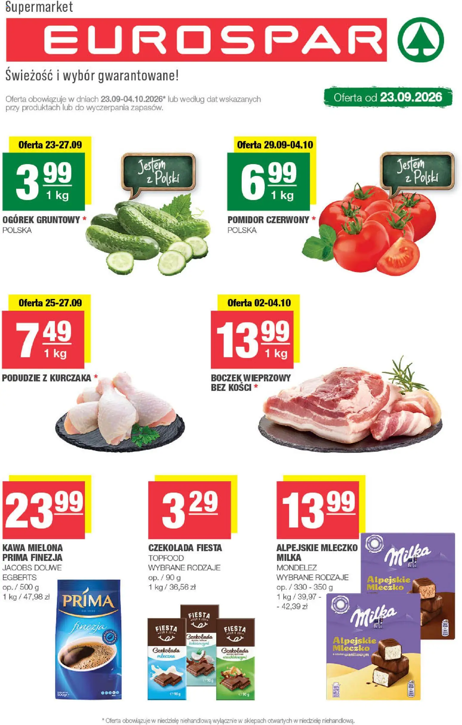Pogląd gazetki "Spar gazetka - Eurospar" ze sklepu Spar ważnej od 23.09.2026
