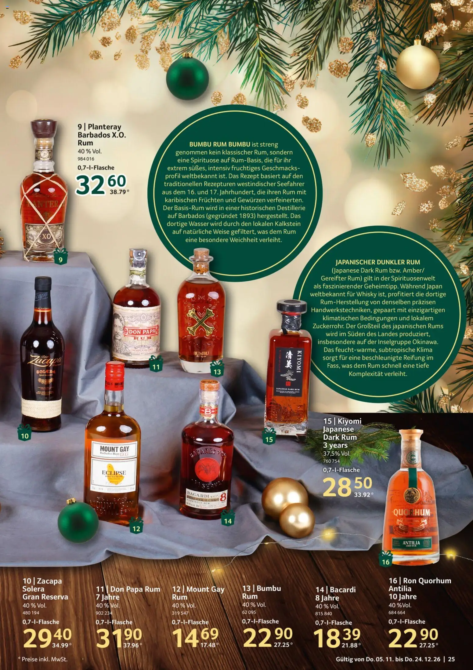 Vorschau von dem Prospekt des Geschäftes Selgros, gültig ab dem 05.11.2026 - Wasser, Whisky, Bacardi, Rum, Don Papa Rum, Dunkler Rum