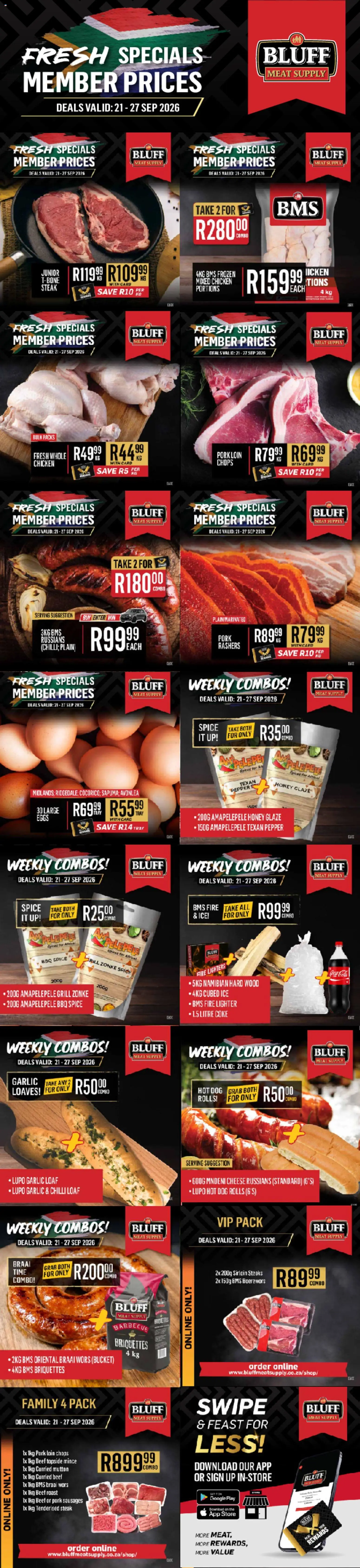 Preview of Bluff Meat Supply flyer valid from 21/09/2026