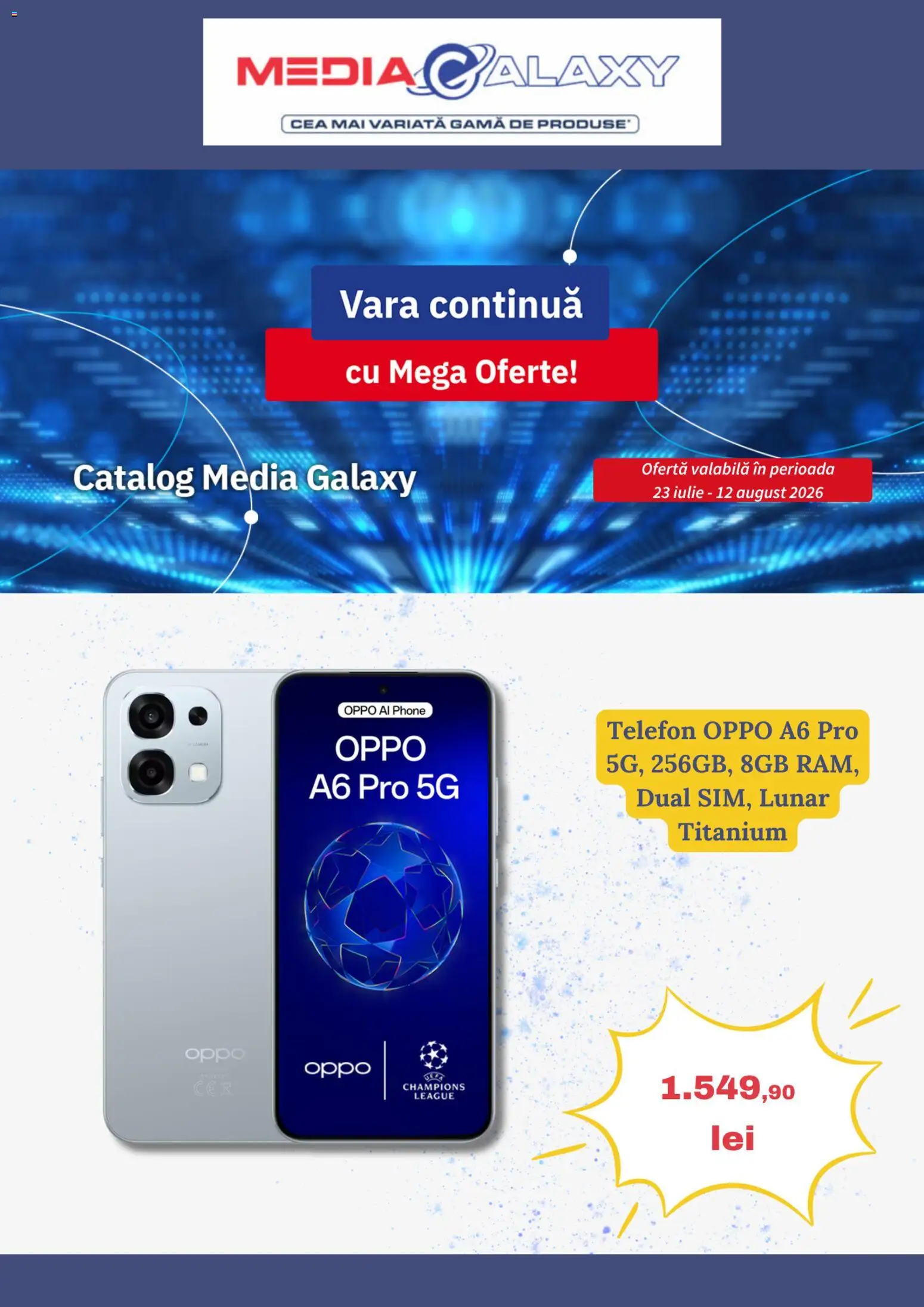 Previzualizarea de cataloage: Media Galaxy Media Galaxy Catalog valabil de la 23.07.2026