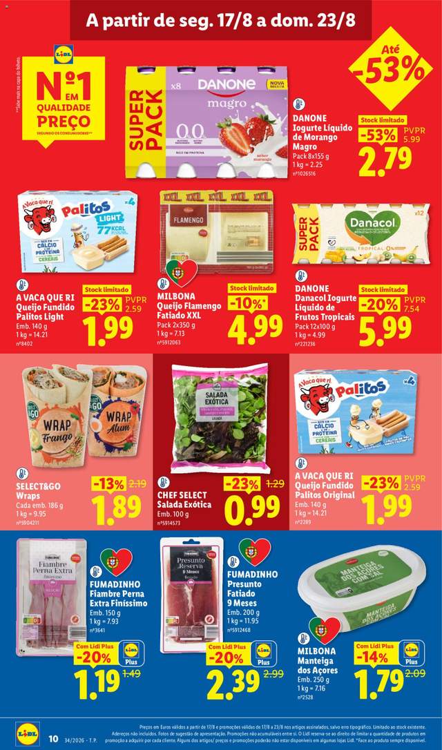 Novo folheto Lidl a partir de 17/08