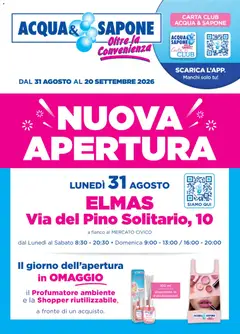 Anteprima dell'opuscolo Acqua e Sapone volantino Elmas dal negozio Acqua e Sapone valido da 31/08/2026