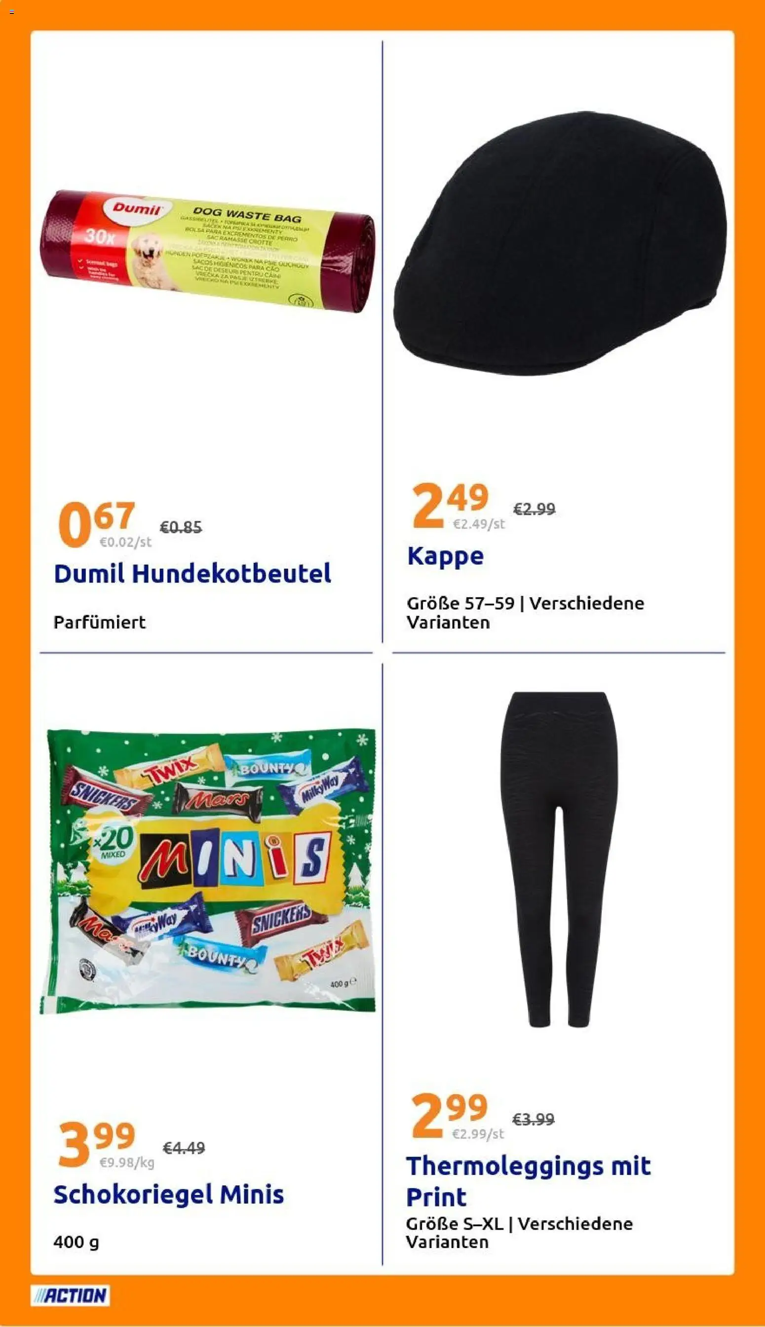 Vorschau von dem Prospekt des Geschäftes Action, gültig ab dem 28.10.2026 - Mars, Snickers, Kappe, Twix
