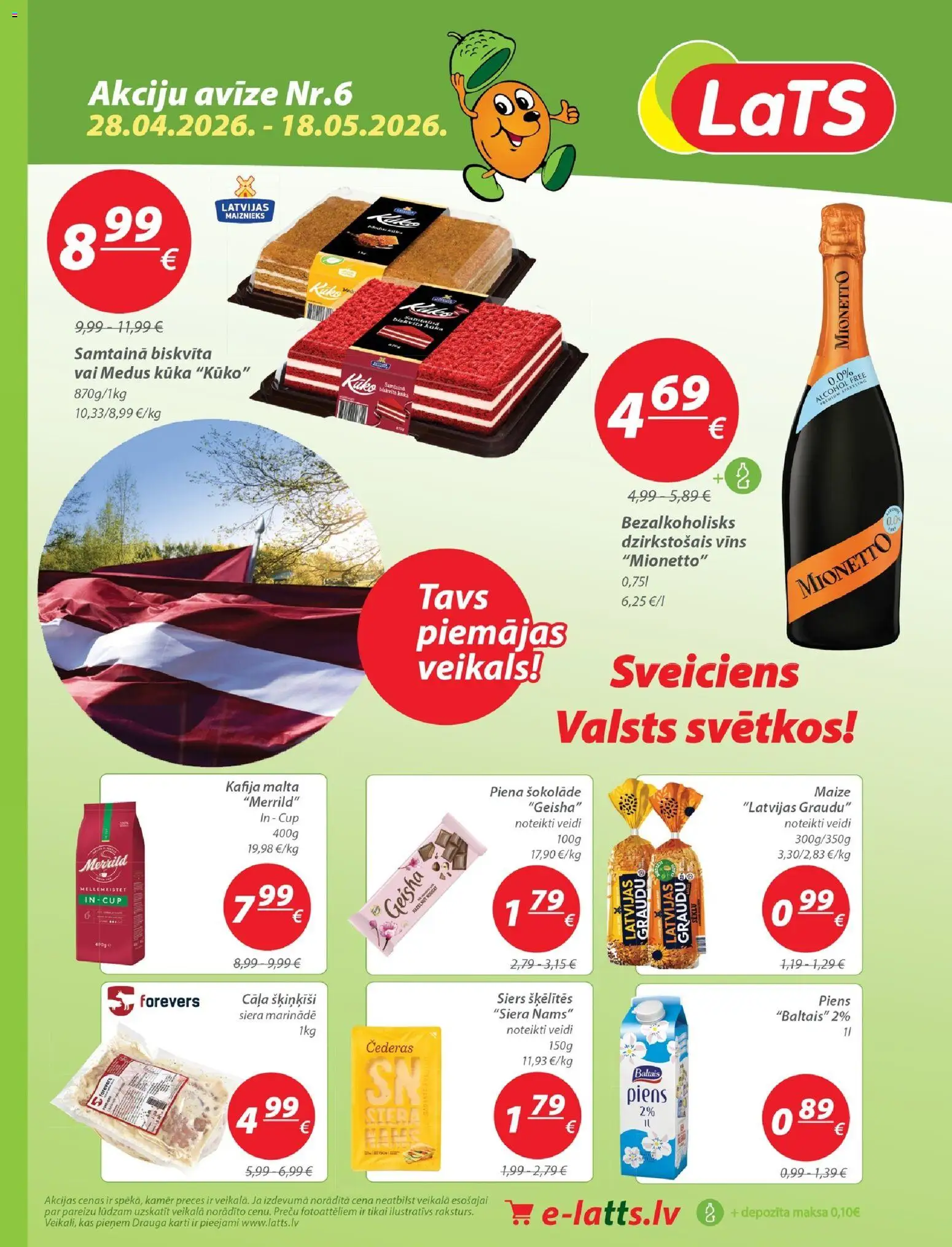 Skatīt Lats akciju bukletu, derīgs no 28.04.2026.