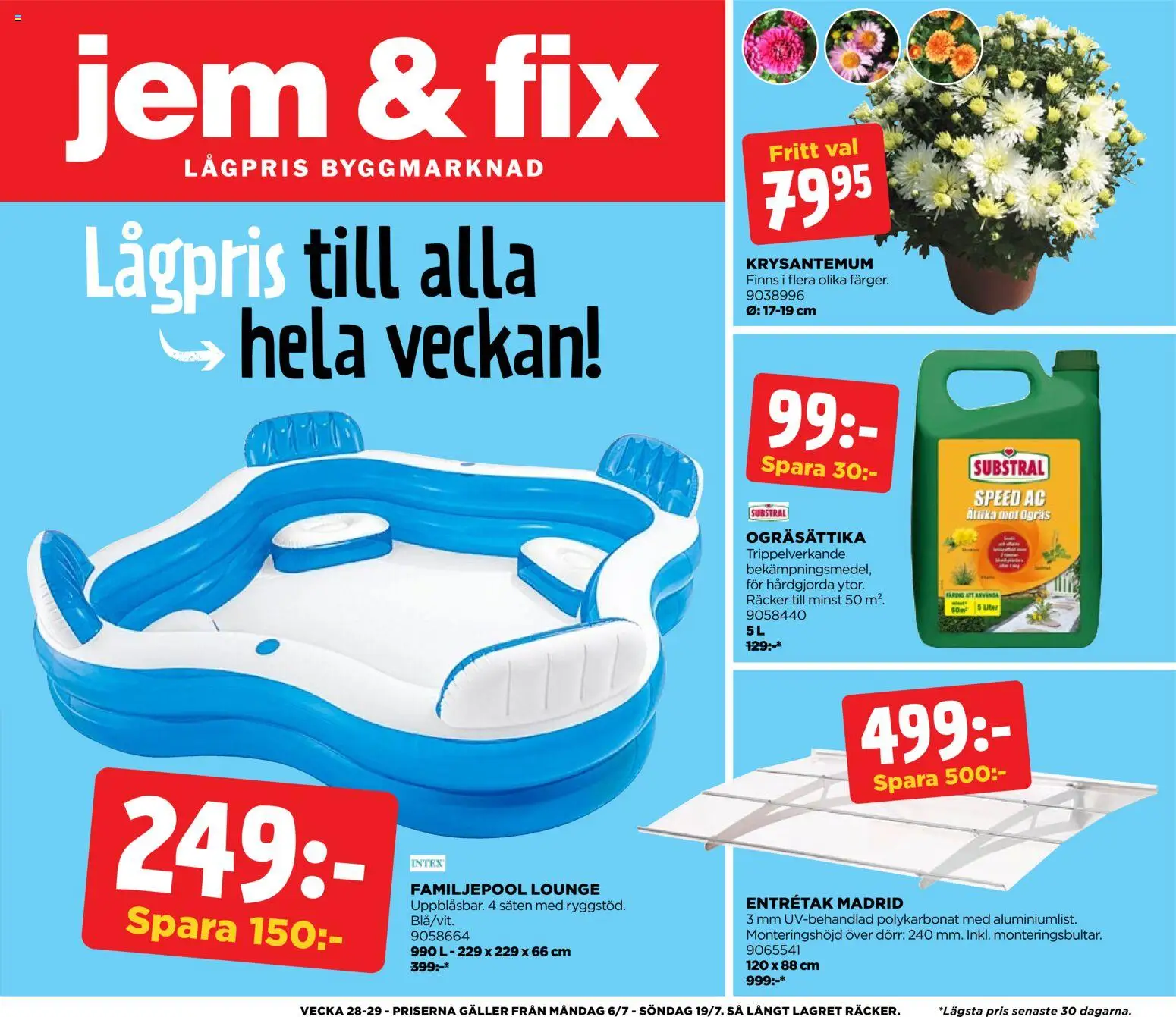 Förhandsgranska reklamblad Jem & Fix erbjudanden från butik Jem & Fix gäller från 06/07/2026