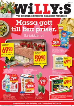 Förhandsgranska reklamblad Willys erbjudanden från butik Willys gäller från 21/09/2026