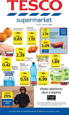 Náhľad Tesco letáku platného od 14.10.2026