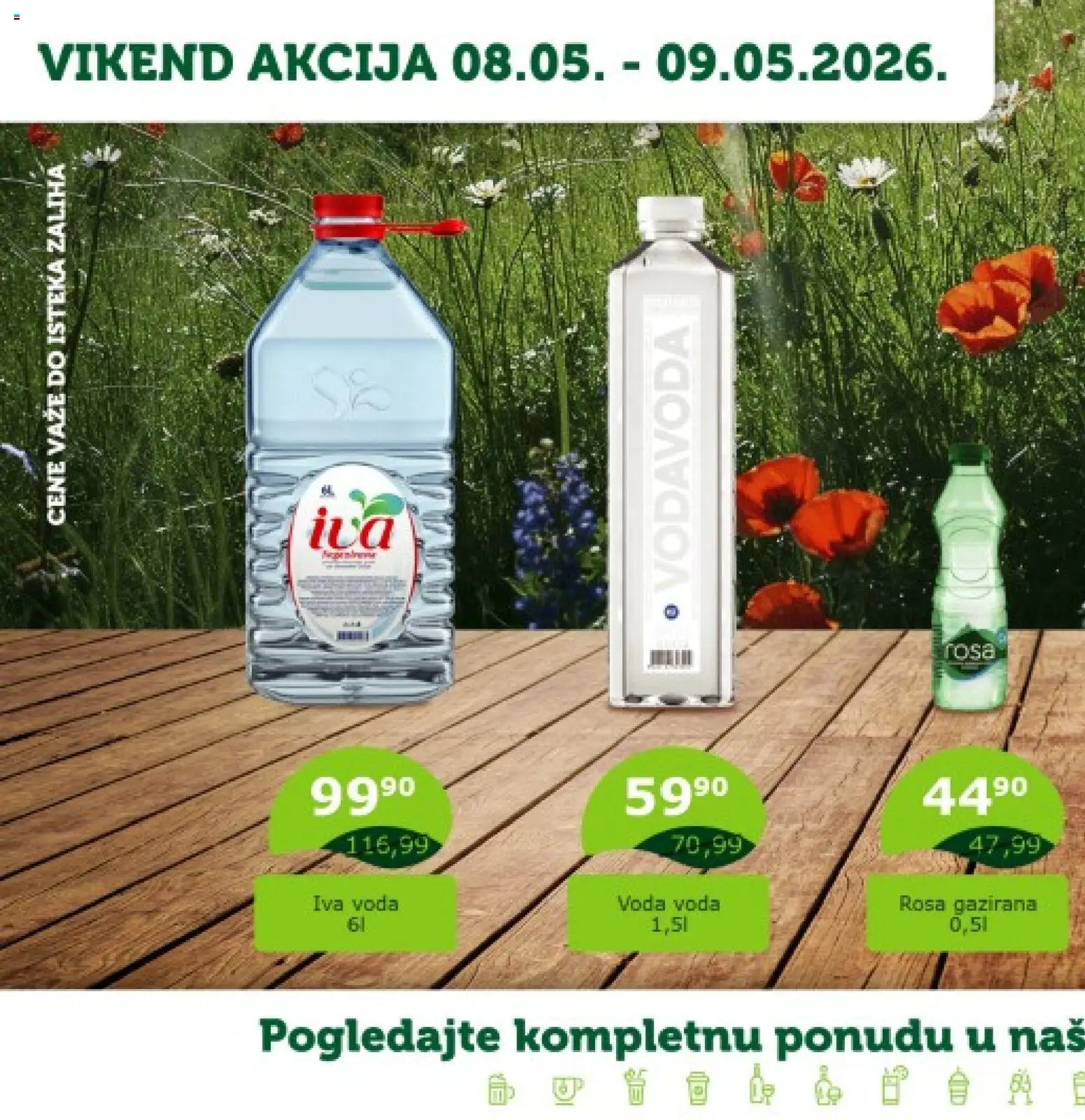 Pregled Valor kataloga - važi od 08.05.2026 - Voda