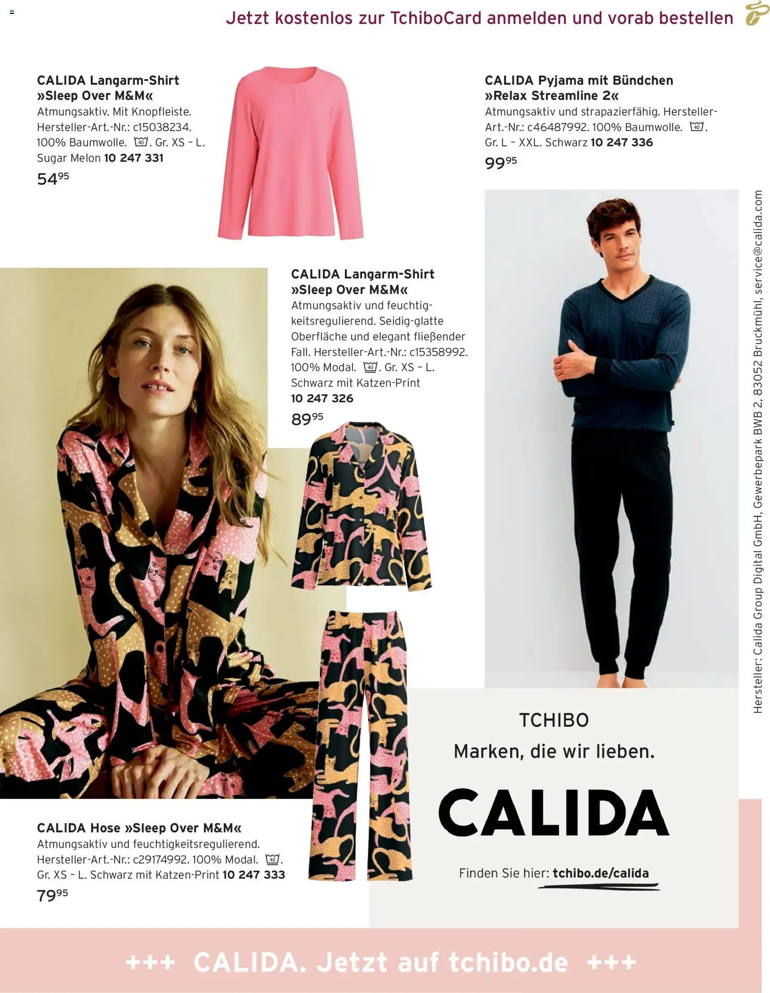 Vorschau von dem Prospekt des Geschäftes Tchibo, gültig ab dem 11.09.2026 - Pyjama, Hose, Langarmshirt