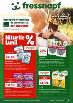 Previzualizarea de cataloage: Fressnapf Catalog Fressnapf până în data de 19.08.2026 valabil de la 06.08.2026