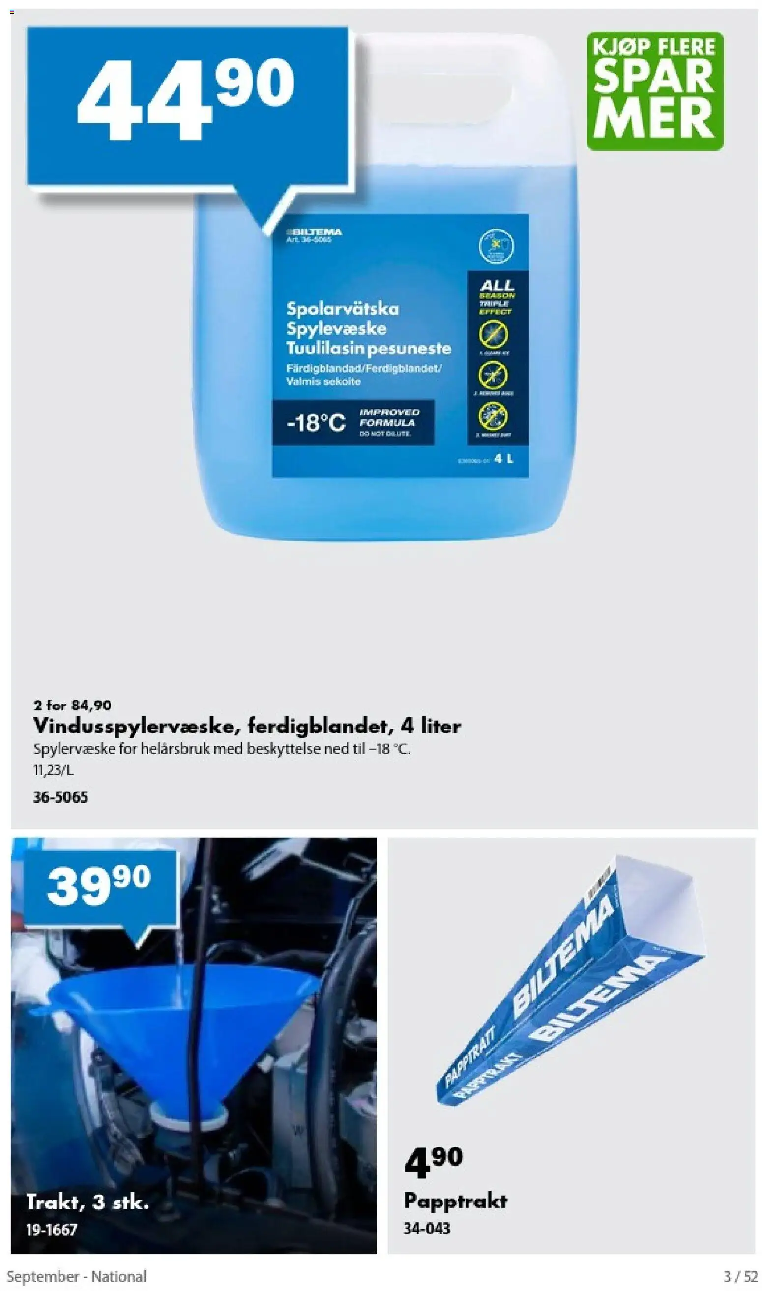 Forhåndsvis Biltema kundeavis September - National fra butikk Biltema gyldig fra 01/09/2026