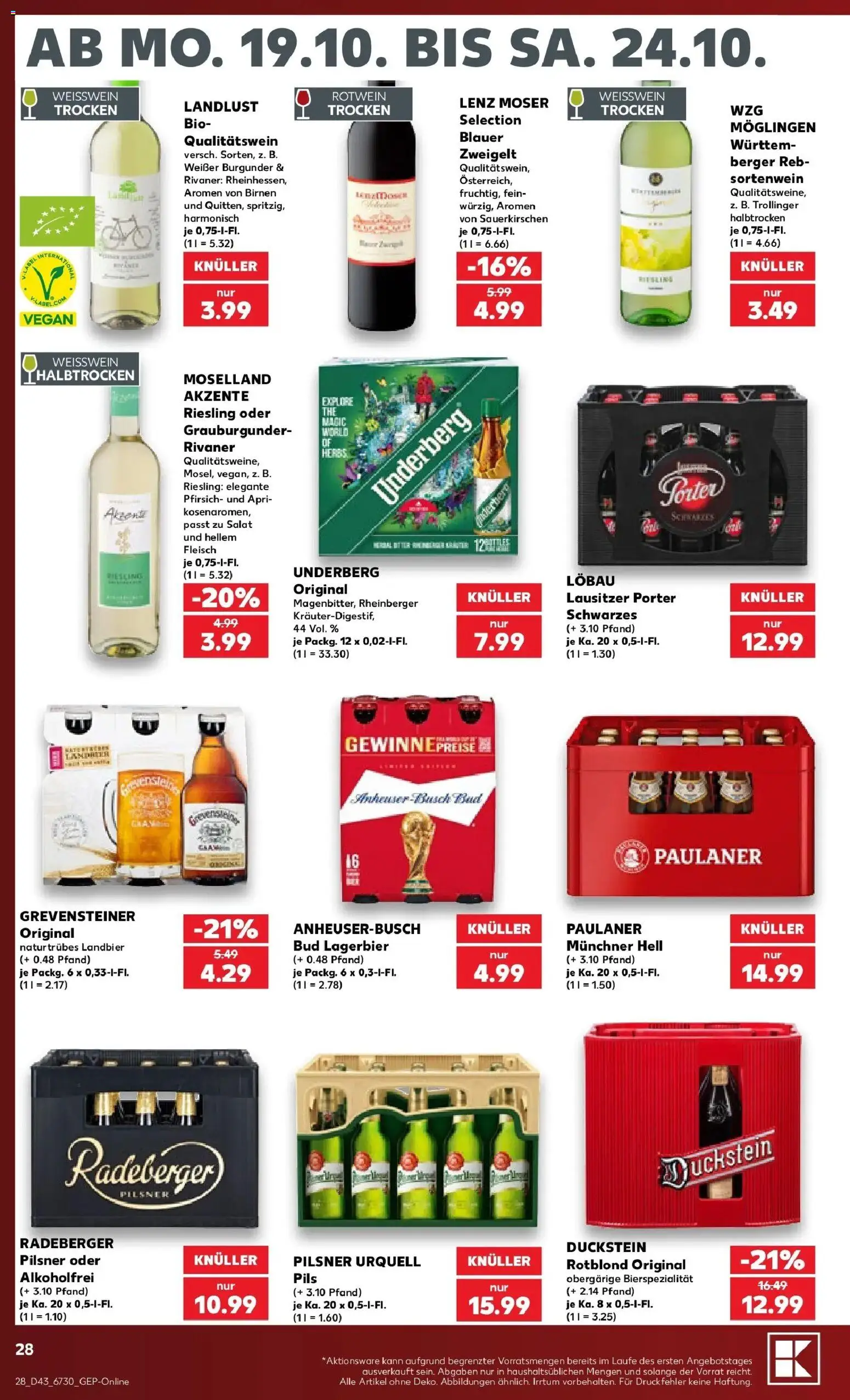 Vorschau von dem Prospekt des Geschäftes Kaufland, gültig ab dem 19.10.2026