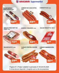 Previzualizarea de cataloage: Unicarm Unicarm Catalog Carne valabil de la 21.05.2026