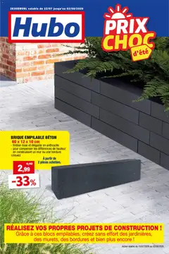 Voorbeeld van Hubo Publicité van winkel Hubo geldig vanaf 22/07/2026