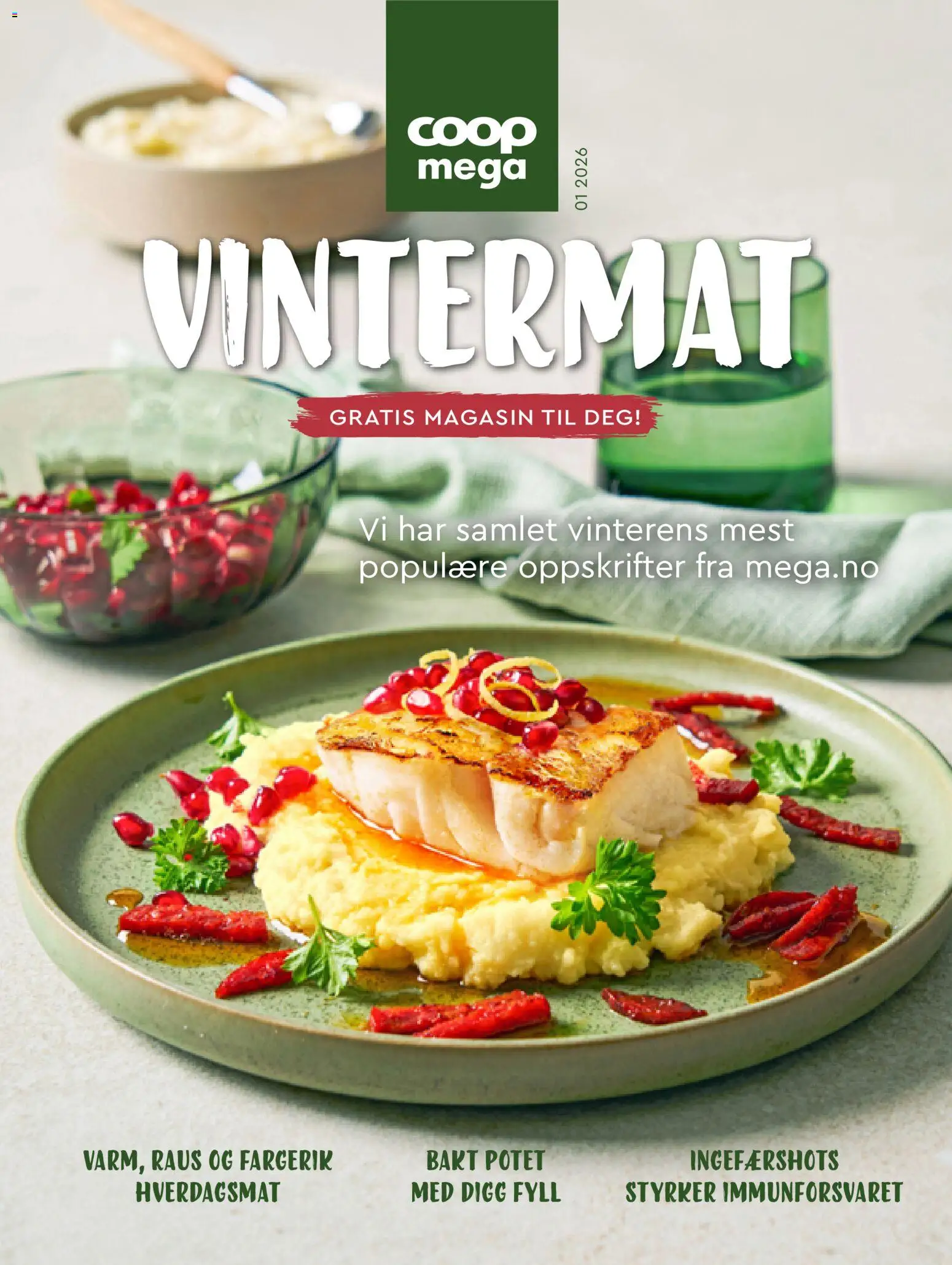 Forhåndsvis Vintermat fra butikk Coop Mega gyldig fra 07/01/2026 - Magasin