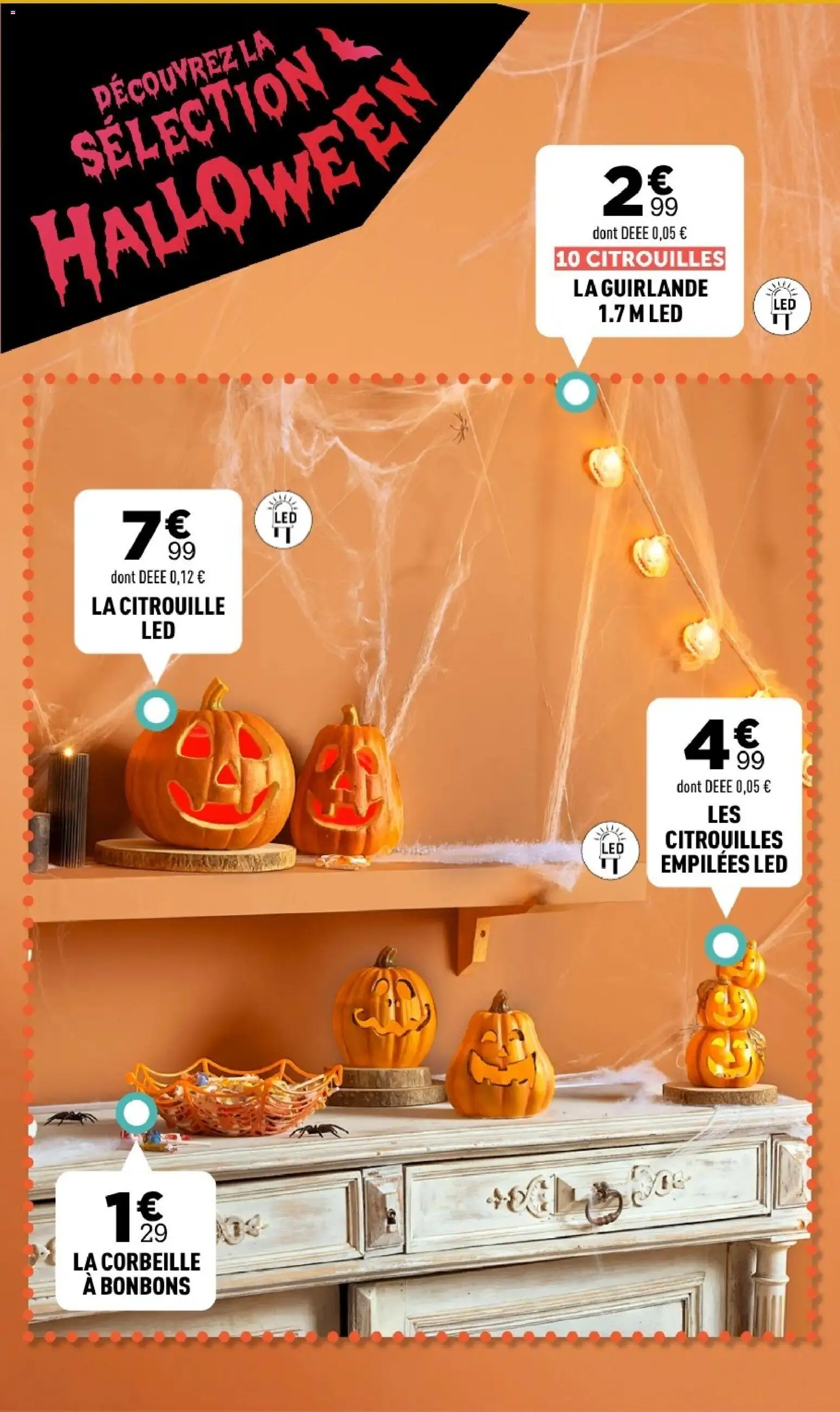 Prévisualisation de Centrakor catalogue du magasin Centrakor formulaire valide 19/10/2026 - Bonbons, Citrouille, Corbeille