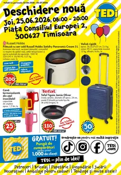 Previzualizarea de cataloage: TEDi TEDi Catalog Timisoara valabil de la 25.06.2026