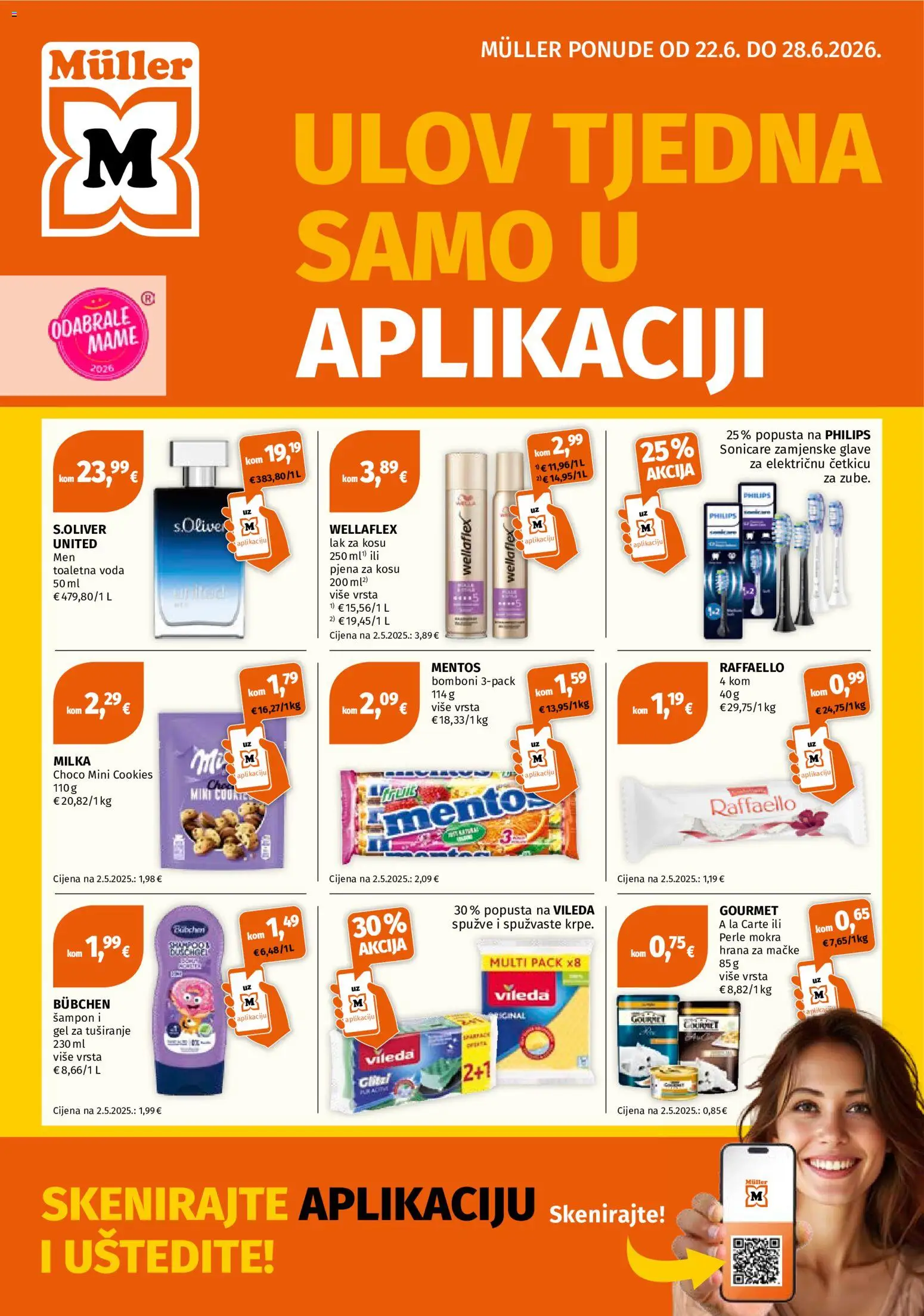 Pregled letka Müller Katalog trgovine Müller vrijedi od 22.06.2026