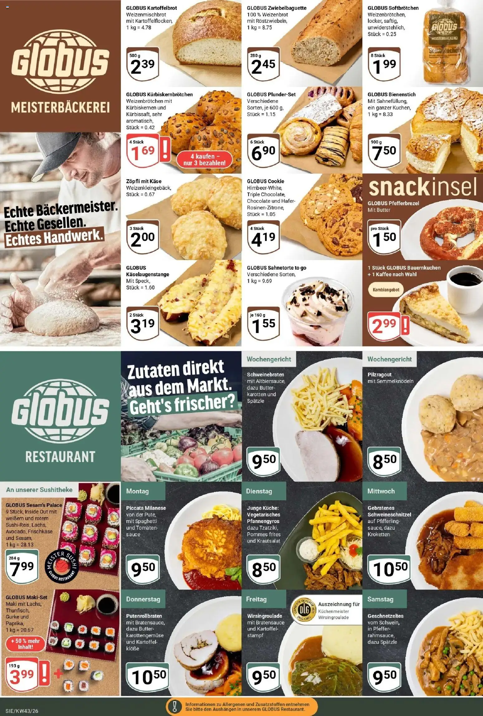 Vorschau von dem Prospekt des Geschäftes Globus, gültig ab dem 19.10.2026