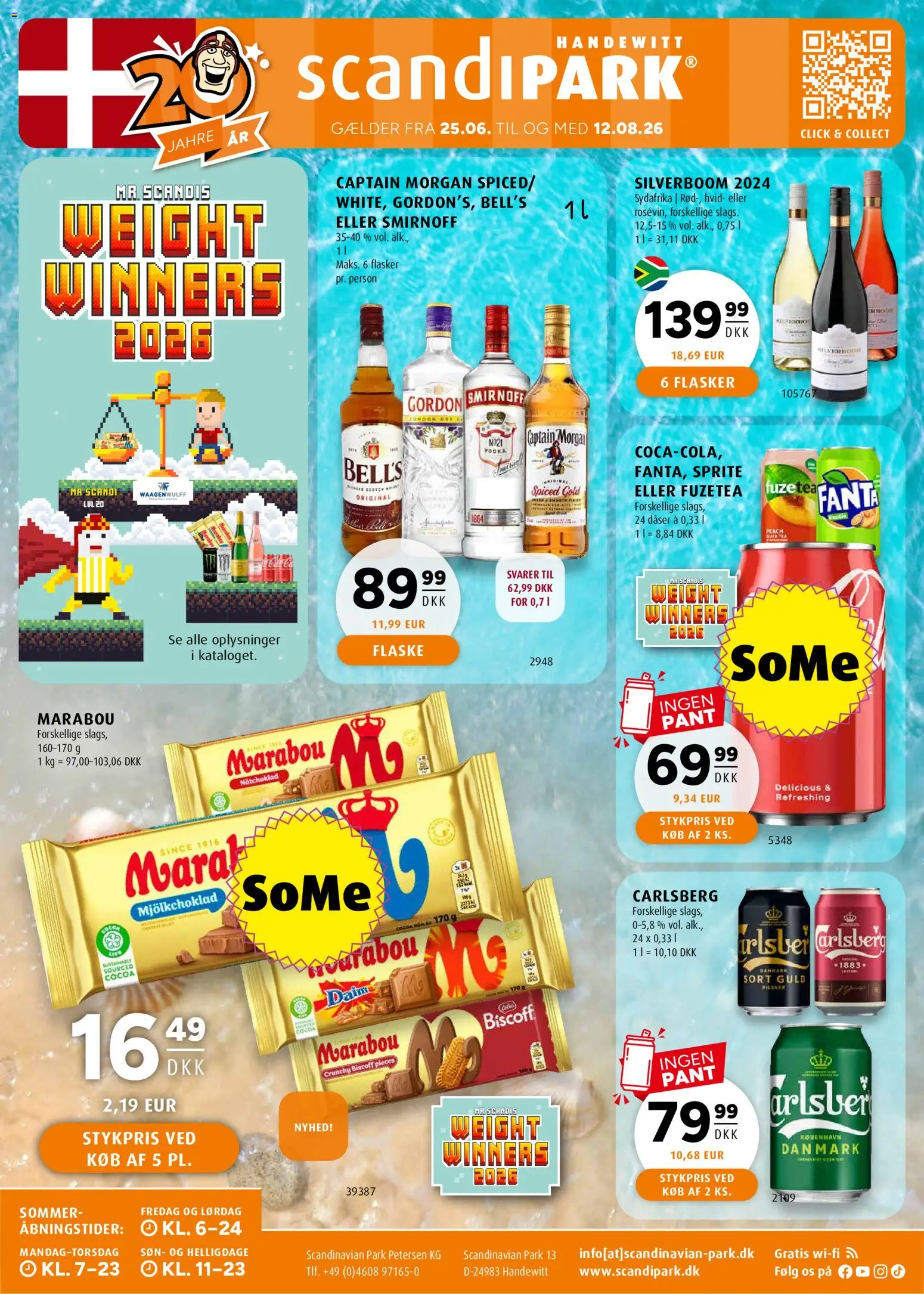 Eksempel på tilbudsavis Scandinavian Park - Tilbudsavis fra butik Scandinavian Park gyldig fra 25/06/2026 - Vodka, Fanta, Captain Morgan